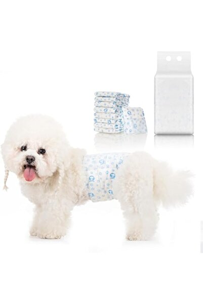 Alybrol Disposable Dog Diapers Male,12 Count Adjustable Male Dog Wraps with L...