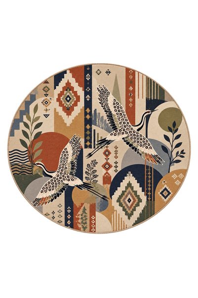 Rugs Modern Halı سجادة زخرفية منسوجة بنمط طائر الكركي من SDT sdtamour4144