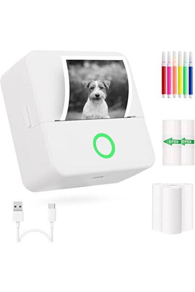 Mafiti Mini Printer,Pocket Sticker Printer,Bluetooth Inkless Thermal Instant ...