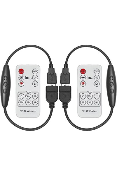 GENERAL 2Pcs 5V 2A USB Dimmer Switch with Male and Female USB Connectors,Remo...