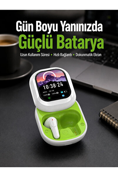 Bucuks Mey İthalat® Kayar Kapak Tasarımlı Dokunmatik Ekranlı Kablosuz Bluetoo...