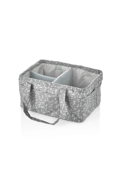 Hafk Mey İthalat® Katlamalı Anne & Bebek Organizer 795 Gri Çiçek