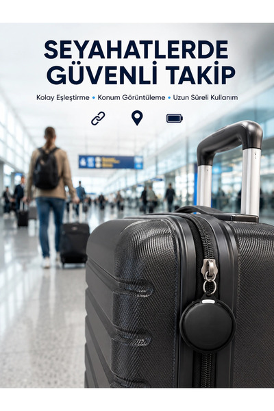 SORA GROUP Akıllı Bluetooth Takip Cihazı AirTag İOS ve Android Uyumlu
