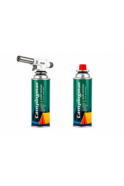 tub shop TUBSHOP 2 ADET BÜTAN PROPAN GAZ + 1 ADET PÜRMÜZ 220 GR