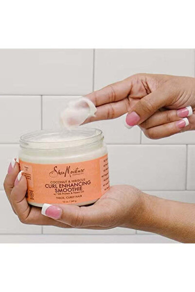 Shea Moisture سموثي جوز الهند والكركديه لتعزيز تجعيدات الشعر - 340 غرام