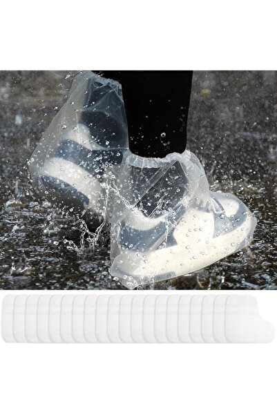 KASTWAVE Disposable Shoe Covers, Waterproof Plastic Boot Protectors, Non-Slip...