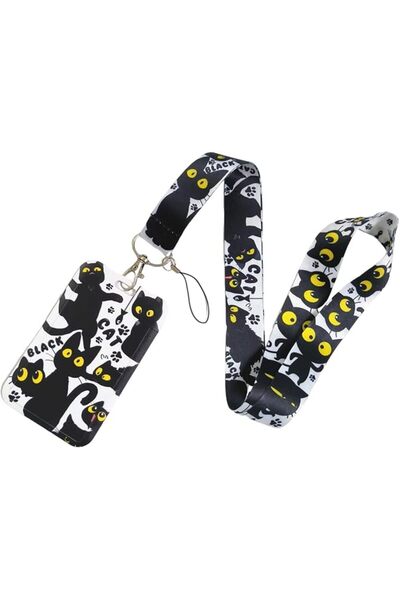 KASTWAVE Card Holder with Neck Lanyard, ID Badges Case with Animal Printed, A...