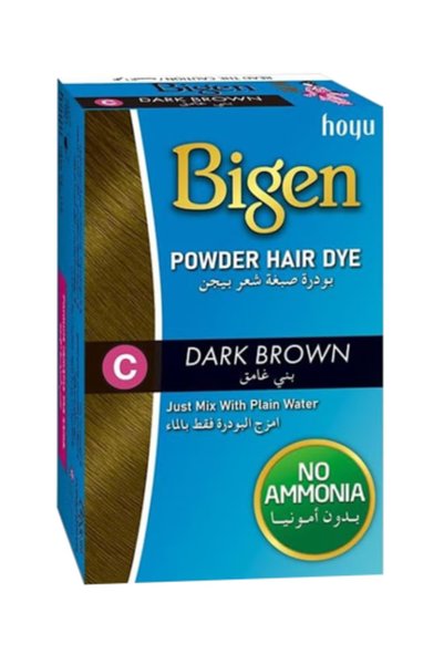 Bigen Beard صبغة شعر بيجين بودرة بلون بني داكن
