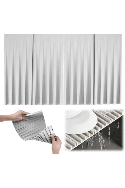 TERRIFI Premium Foldable Silicone Draining Mat for Kitchen Sink & Countertop,...