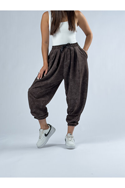 COCOPELLI Brown Printed Women's Jogger Pants Coc3333