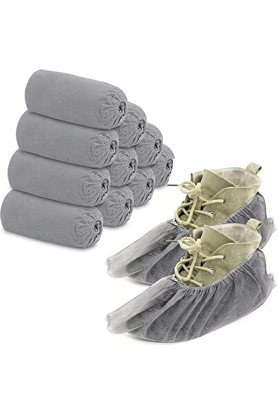 Bukela 100Pack (50 Pairs) Disposable Boot Covers Disposable Shoe Covers for I...