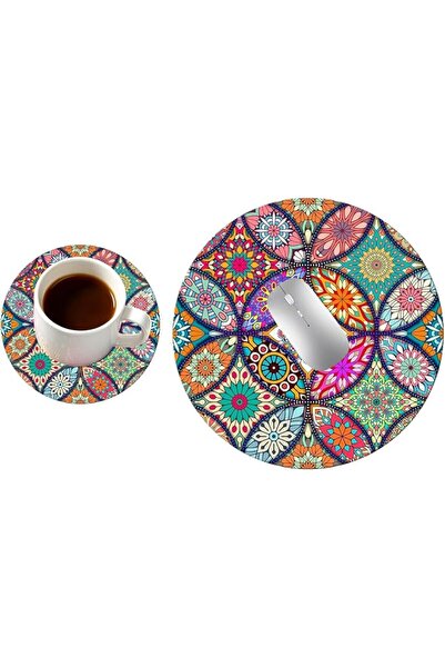 GENERAL Mouse Pad and Cup Coaster,Non-Slip Rubber Base and Waterproof Surface...