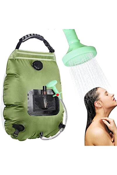 ALMEKAQUZ Solar Portable Shower-Bags with Upgraded Hose, Camping Shower-Bags ...