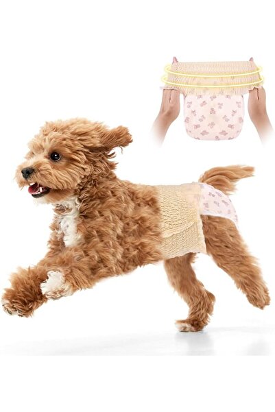 TERRIFI Dog Diapers for Female, Disposable Puppy Diapers with Stretchy Waist,...