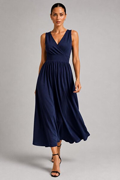 ALEXANDERGARDI Sleeveless Double-Breasted Collar Dress (B23-00137)