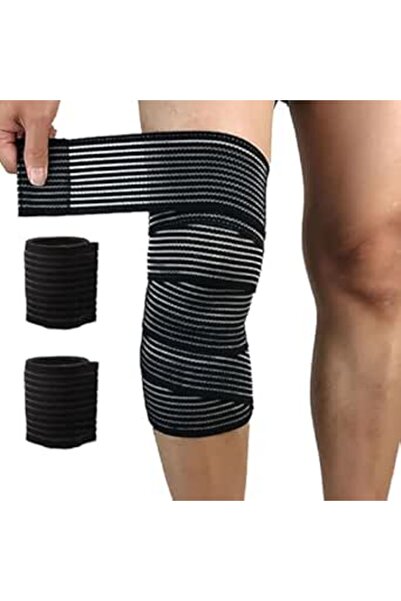 GoodTool 200cm Elastic Sports Knee Wraps, 2-Pack Joint Wraps, Adjustable Knee...