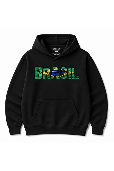Rabona Fashion Samba Spirit Vintage Βραζιλιάνικο φούτερ με στάμπα και κουκούλα