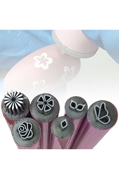 Tazweeq Nail Art Flower Stamp Pen Set, Simple Design, Easy to Use, 6 Pcs Nail...