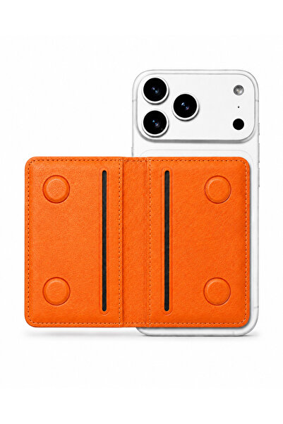 WATCHOFROYAL Flivo Orange Magnetic Adhesive Card Holder
