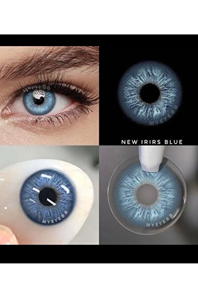 dermasuction New irirs blue haresiz mavi göz lensi