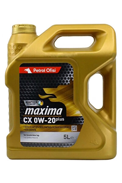 Petrol Ofisi Maxima CX 0W-20 Tam Sentetik Motor Yağı 5 Litre ACEA C5 API SP