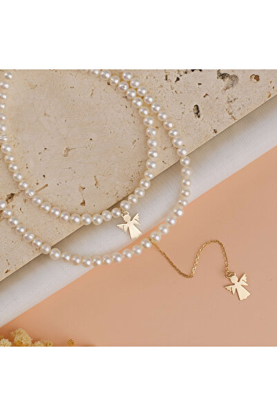 BLACK SWAN Bijoux Set perle si Aur 14K - Colier si bratara din perle naturale...