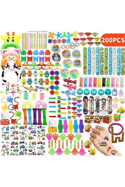 Beauenty 200Pcs Party Favors for Kids, Carnival Prizes, Pinata Filler Toys fo...