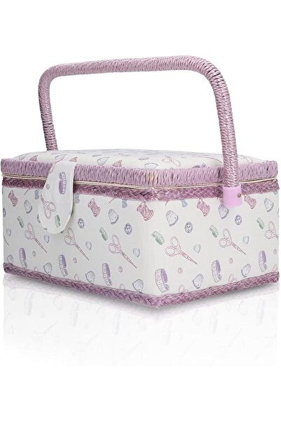 TERRIFI Sewing Basket, Portable Large Capacity Sewing Accessories Organizer w...