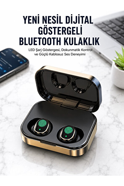 Bucuks Mey İthalat® 2025 Model Bluetooth Kulaklık Telefon Şarj Edebilen Çağrı...