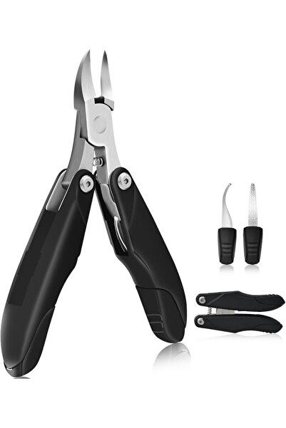ALMEKAQUZ Toe Nail Clipper for Ingrown or Thick Toenails, 3 Pcs Toenails Trim...