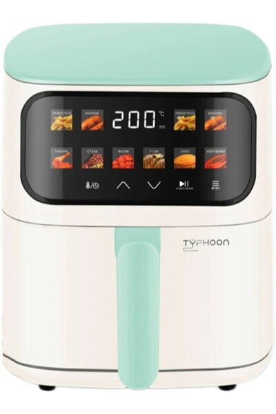 Typhoon مقلاة هوائية TY-04-006 OWG، 1400 واط، 5 لتر، 10 برامج، مؤقت 60 دقيقة ...