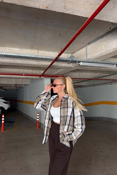lizge giyim Plaid Pattern Shirt