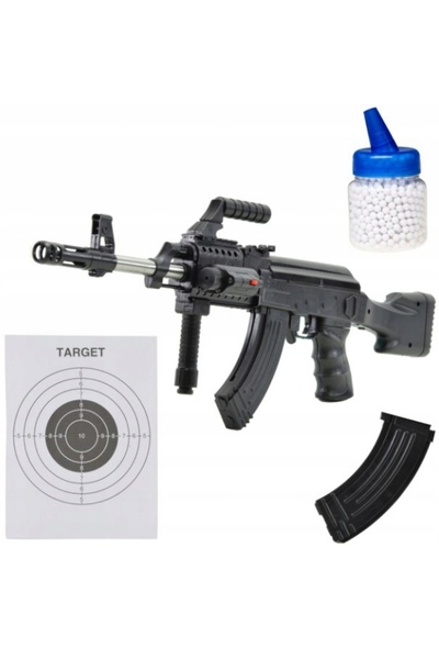 Skleplolki Pușcă + pistol AK cu bile 6 mm, ASG, laser, 1000 bile incluse