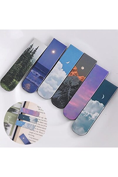 GENERAL Lannso Magnetic Bookmarks Magnet Page Markers, Magnetic Page Clip for...