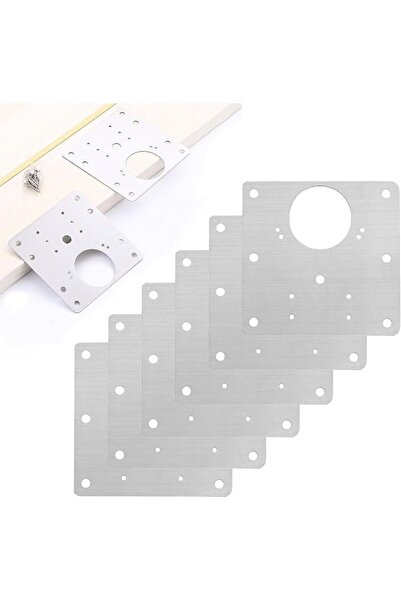 GoodTool Stainless Steel Cabinet Door Hinges Repair Plate, 6-Pack Heavy Duty ...
