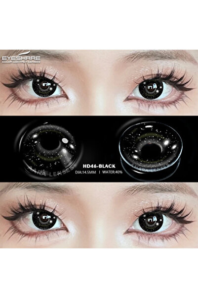 dermasuction Hd46 black yıldızlı copslay hallowen parti lensi