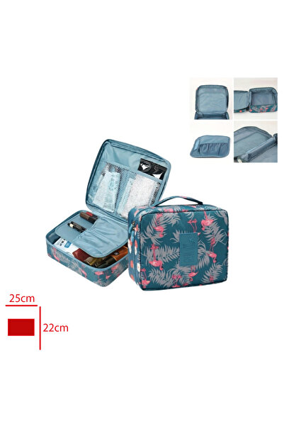 izmiryapımarket Patterned Cosmetic Travel Bag / In-Travel Organizer
