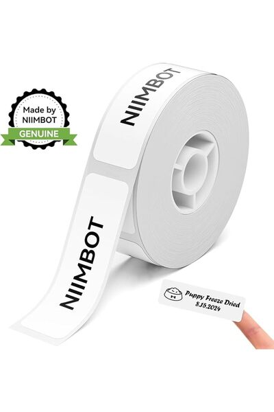 NiiMbot Label Maker Tape D11 0.47"1.6" Adapted Label Print Paper Standard Lam...
