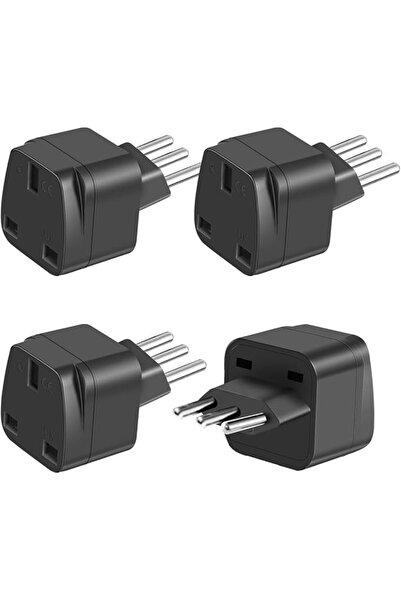 lukelit 4 Pack Italy Plug Adapter UK to Italy Plug Adapter UK to 3 pin Italy ...