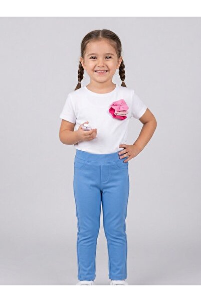 Esprix Kids بنطلون ليكرا سميك من القماش السميك للأطفال البنات مع جيوب