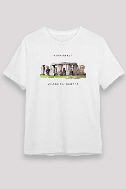 Darkhane Stonehenge White Unisex T-Shirt T-Shirt