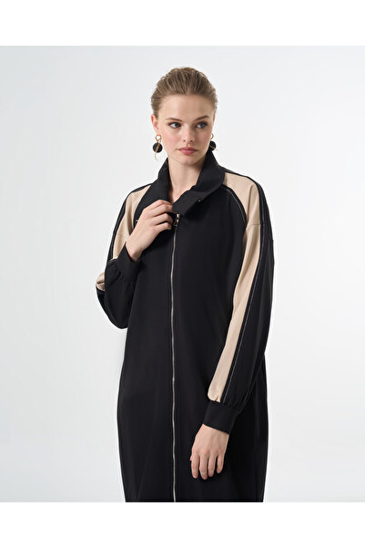 MissWhence Modern Panelled Zip Midi