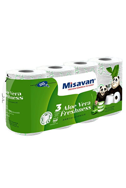 Misavan Hartie igienica Misavan, Aloe vera, 3 straturi, 8 role