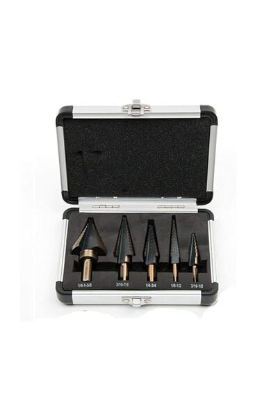 Other 5 Pcs High Speed Steel Step Drill Bit Set