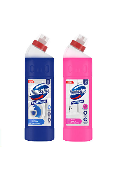 Domestos Professional Asidik Banyo Temizleyici 750ml x1 Asidik Tuvalet Temizleyici 750ml x1