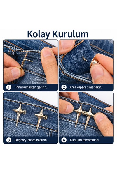 Generic Brand Belt Waist Shortening Device - Trouser Waist Reducer Button Device Practical Waist Adjustment Accessory