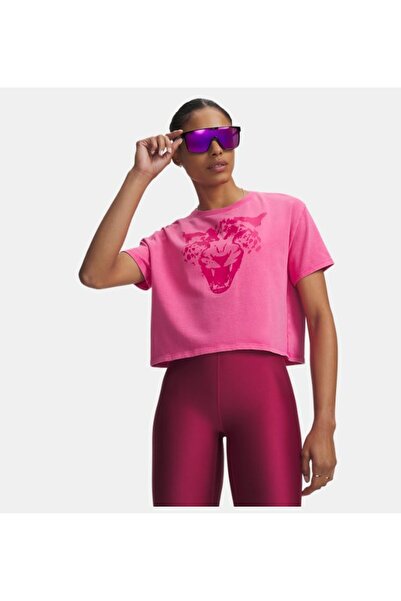 Under Armour Kadın UA HB Run Heavyweight Wash City Kısa Kollu T-shirt