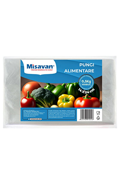 Misavan Pungi alimentare 0.5kg, 100 buc/ set