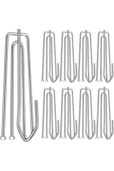ELECDON Curtain Pleat Hooks, 30Pcs Stainless Steel Drapery Hook and Pin for P...