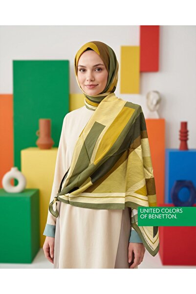 United Colors of Benetton وشاح بينيتون فيسكوز - سيينا - 1005-020 - كاكي